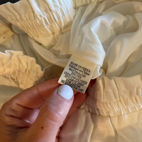 Altar’d State Pull On Drawstring Linen Blend Shorts - Picture 6 of 8